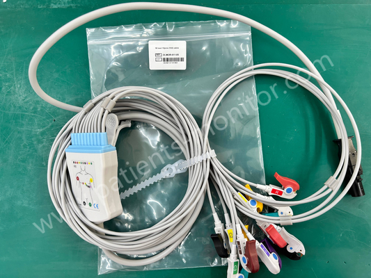 Mortara Q-Stress 60-00186-01 IEC 10-ołowiu 12 pinów EKG EKG Kabel DLMOR-011-05 Kompatybilny Nowy